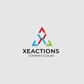 X letter logo design Royalty Free Stock Photo