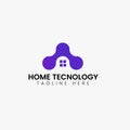home Tecnology logo Vector art a Vecteezy