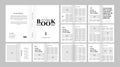 Book Layout Black andsss white and ebook layout design Royalty Free Stock Photo