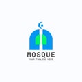 Two Color Simple Mosque Logo