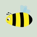 Cartoon bee Royalty Free Stock Photo