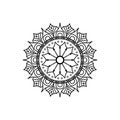 vector beautiful floral mandala design