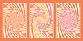 Groovy checkered orange backgrounds