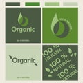 WebVector organic logo (natural, eco) Royalty Free Stock Photo