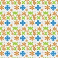 Seamless floral pattern on uniform background Royalty Free Stock Photo