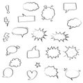 Speech bubble icon.Set up many web page vector icons Royalty Free Stock Photo