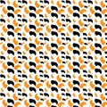 Seamless floral pattern on uniform background Royalty Free Stock Photo