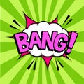 Text effect Bang comic editable style effect template Royalty Free Stock Photo