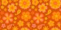 Vintage flower seamless pattern illustration Royalty Free Stock Photo