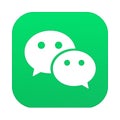 WeChat icon. Social media. Chinese messenger app