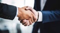 business people handshake successful corporate partnership, Generative, ai