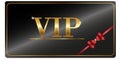 Premium VIP card with gold elements and crown Royalty Free Stock Photo