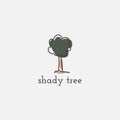 Shady Tree Logo With A Minimalist Concept