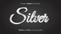 Editable Silver Vector Text Effect