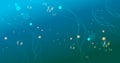 Abstract vector background Under water with bubbles and lights Royalty Free Stock Photo