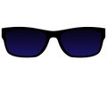 Sunglasses, classic accessory - vector color clip art for sign or logo.