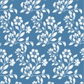 seamless floral pattern with white flower Royalty Free Stock Photo