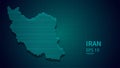 Technology map of Iran barbuda connection futuristic modern website background or cover page .Web