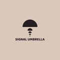 Signal Logo Resembling an Umbrella