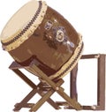 Taiko drum on a stand