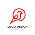 Free vector branding identity corporate vector logo a design Royalty Free Stock Photo