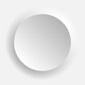 Neumorphism Circle in grey Royalty Free Stock Photo