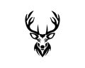 creative deer head logo design Deer art