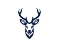 creative deer head logo design Deer art