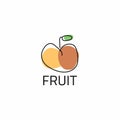 Very Simple Minimalist Fruit Logo