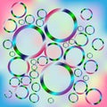 abstraction of colorful circles for wal paper