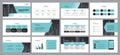 business presentation template design backgrounds and page layout design for brochure, annual report Royalty Free Stock Photo