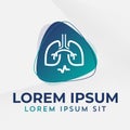 Lungs logo icon medical diagnostic vector pulmonary Pulmonology Pulmo