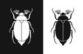 Chafer logo. Isolated chafer on white background