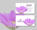 Floral Business Card Design. Royalty Free Stock Photo