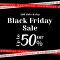 Black Friday sale flyer social media post poster design