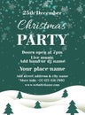 Christmas party poster flyer social media post design