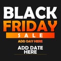 Black Friday sale poster flyer social media post design