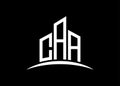 Letter CAA building vector monogram logo design template. Building Shape CAA logo. Royalty Free Stock Photo