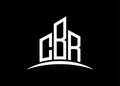 Letter CBR building vector monogram logo design template. Building Shape CBR logo. Royalty Free Stock Photo