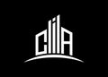Letter CIA building vector monogram logo design template. Building Shape CIA logo.