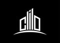 Letter CIO building vector monogram logo design template. Building Shape CIO logo.