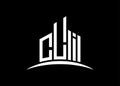 Letter CLI building vector monogram logo design template. Building Shape CLI logo. Royalty Free Stock Photo