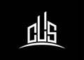 Letter CLS building vector monogram logo design template. Building Shape CLS logo. Royalty Free Stock Photo