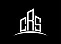 Letter CRS building vector monogram logo design template. Building Shape CRS logo. Royalty Free Stock Photo