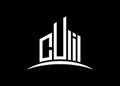 Letter CUI building vector monogram logo design template. Building Shape CUI logo.