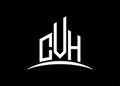 Letter CVH building vector monogram logo design template. Building Shape CVH logo. Royalty Free Stock Photo