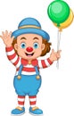 boy in clown costume cartoon