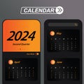 Second Quarter of 2024 Calendar