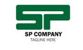 SP logo for an organization - web digital and logo designs Royalty Free Stock Photo