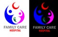 FAMILY CARE HOSPITAL - FAMILY HEALTH DEPARTMENT LOGO Royalty Free Stock Photo